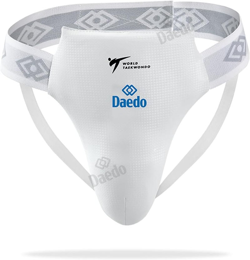 Taekwondo Groin Guard Male, WT Recognized, Durable Protection for International Competitions, Sizes: XS to XL